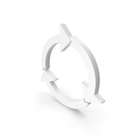 White Refresh Icon PNG & PSD Images