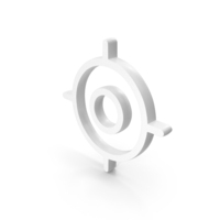White Target Icon PNG & PSD Images