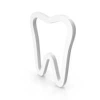 White Human Teeth Outline Icon PNG & PSD Images