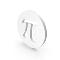 Pi Symbol White PNG & PSD Images