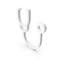 White Stethoscope Icon PNG & PSD Images