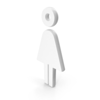 White Women Toilet Symbol PNG & PSD Images
