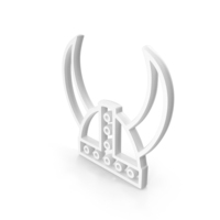 White Viking Helmet Icon PNG & PSD Images