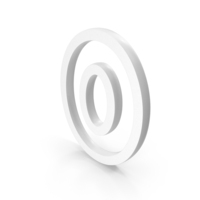 White Zero Icon PNG & PSD Images