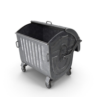 Metal Garbage Container PNG & PSD Images