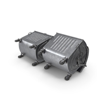 Metal Garbage Containers PNG & PSD Images