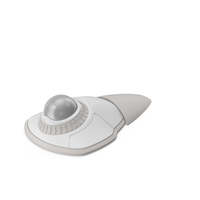 Trackball Mouse White Color PNG & PSD Images