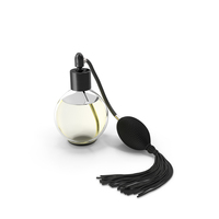 Black Hose Pump Perfume Bottle PNG & PSD Images