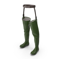 Hip Boot For Hunting And Fishing Green PNG & PSD Images
