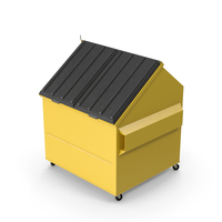Yellow Garbage Bin PNG & PSD Images