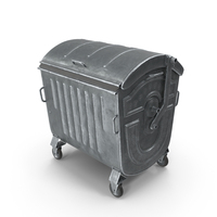 Metal Garbage Container Damaged Steel PNG & PSD Images