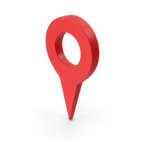 Red Map Pin Symbol PNG & PSD Images
