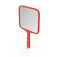 Red Handheld Mirror PNG & PSD Images