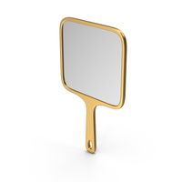 Gold Handheld Mirror PNG & PSD Images