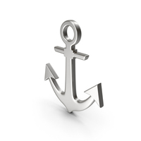 Silver Ship Anchor Symbol PNG & PSD Images