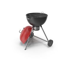 Round Charcoal Grill With Open Lid PNG & PSD Images