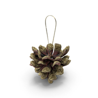 Gold Christmas Tree Cone Toy PNG & PSD Images