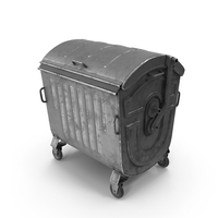 Metal Garbage Container Dirty PNG & PSD Images