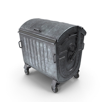 Metal Garbage Container Dirty PNG & PSD Images