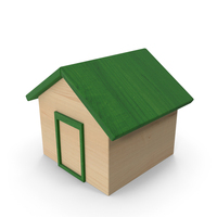 Green Wooden Toy House PNG & PSD Images