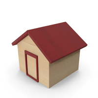 Red Wooden Toy House PNG & PSD Images