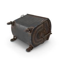 Metal Garbage Container Iron Posed PNG & PSD Images