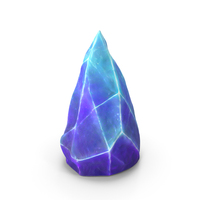Blue Purple Shiny Glow Crystal Stone PNG & PSD Images