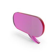Glass Chat Bubble Icon PNG & PSD Images