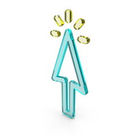 Glass Cursor Click Icon PNG & PSD Images