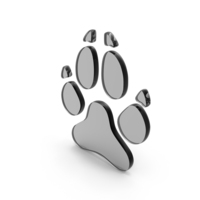 Glass Dog Paw Icon PNG & PSD Images