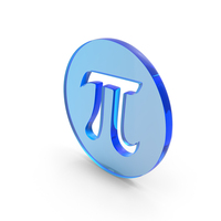Glass Pi Number Symbol PNG & PSD Images