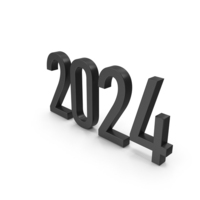 Black 2024 Symbol PNG & PSD Images