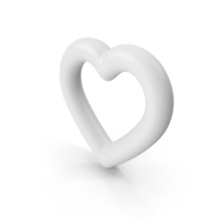 White Heart PNG & PSD Images