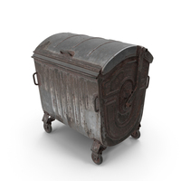 Metal Garbage Container Rusted PNG & PSD Images