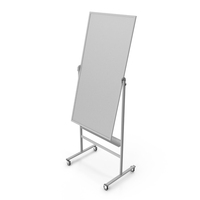 Tall Magnetic Whiteboard On Wheels PNG & PSD Images