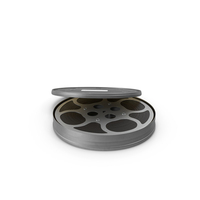 Vintage Metal Movie Reel And Tin Case PNG & PSD Images