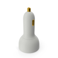 White USB Type C Car Charger PNG & PSD Images