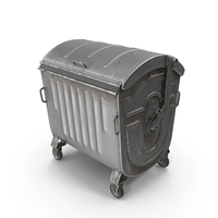 Metal Garbage Container Steel Worn PNG & PSD Images