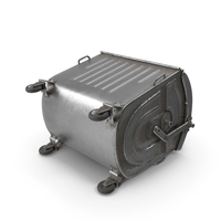 Metal Garbage Container Steel Worn PNG & PSD Images