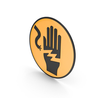 Electrical Shock Hazard Symbol PNG & PSD Images