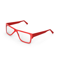 Red Eyeglasses PNG & PSD Images