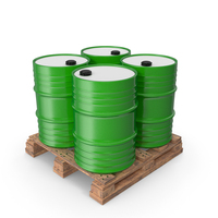 Pallet And Barrel Green PNG & PSD Images