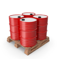 Pallet And Barrel Red PNG & PSD Images