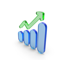 Growth Chart With Arrow Symbol PNG & PSD Images