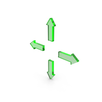 Directional Four Side Arrows Symbol PNG & PSD Images