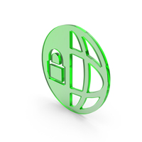 Lock Globe Security Icon PNG & PSD Images
