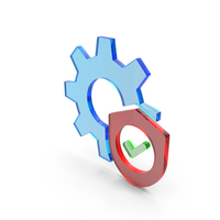 Setting Accept Shield Icon PNG & PSD Images