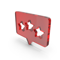 Three Stars Chat Bubble Symbol PNG & PSD Images