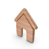 Wood Home Symbol PNG & PSD Images