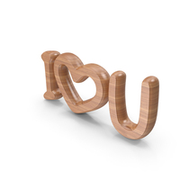 Wood I Love You Symbol PNG & PSD Images